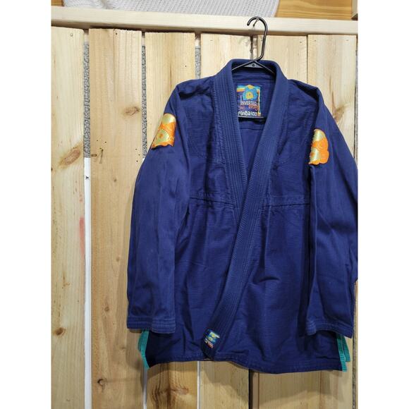 Inverted Gear Panda Brazilian Jiu Jitsu Kimono Adult Sz A2 Medium/ LRG Blue - Picture 4 of 13